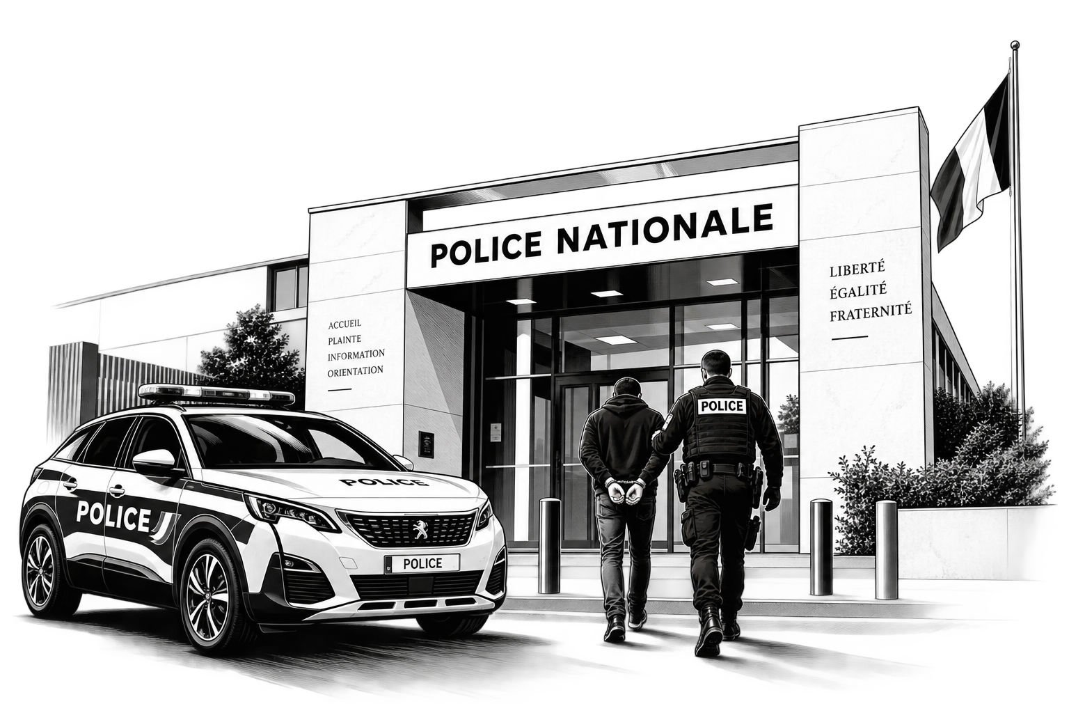 Illustration droit pénal