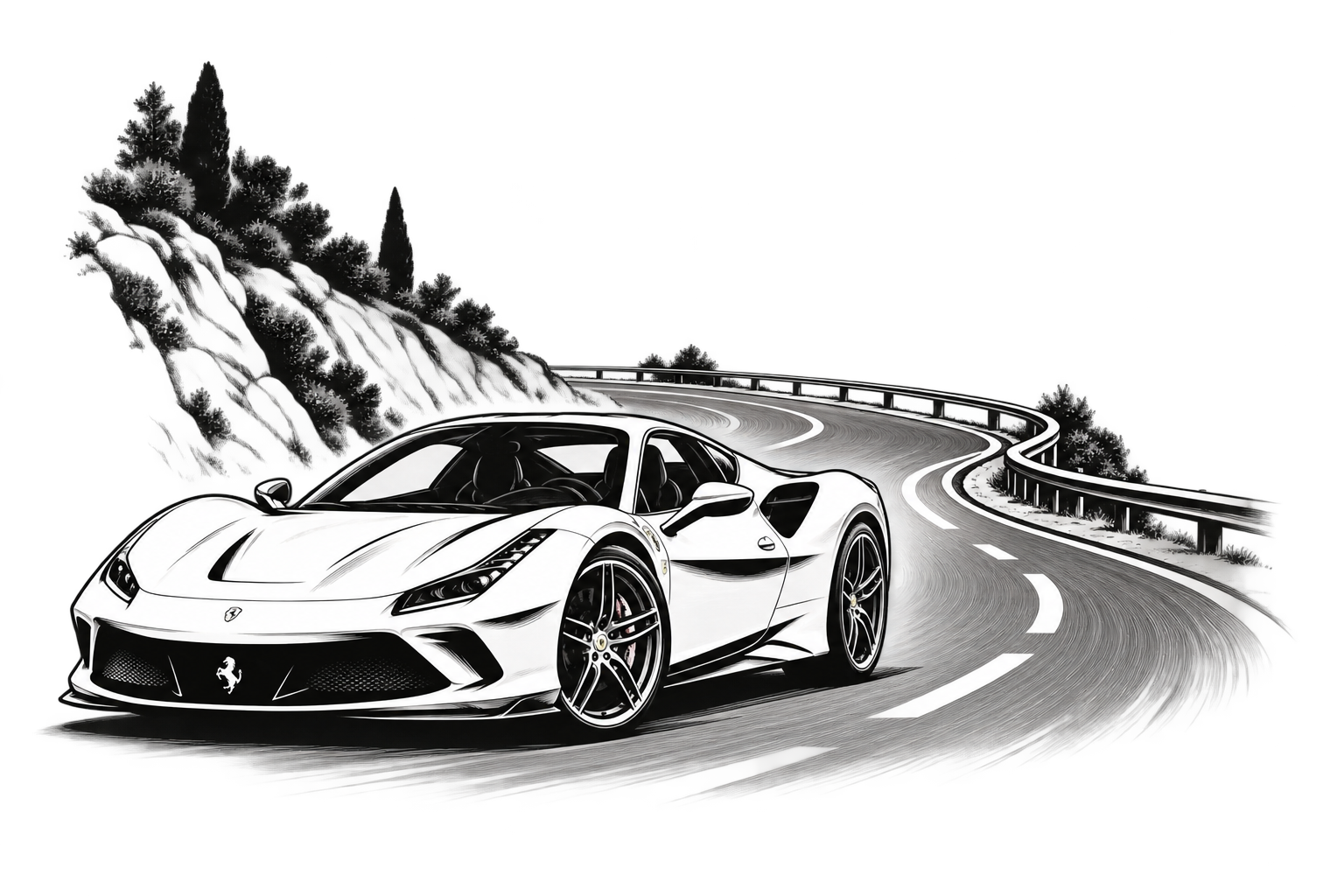 Illustration droit routier